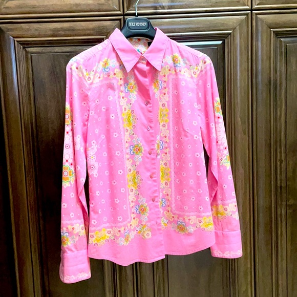 Pretty Robert Graham blouse - Picture 1 of 7
